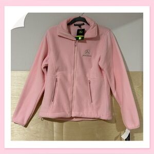 Weatherproof Garment Co. John Deere Fleece Full-Zip Jacket Pale Pink Size M